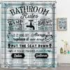 Funny Quotes Shower Curtain Cool Black And White Bathroom Rules Shower Curtains Fun Cute Toilet Sayings Fable Motto Bathroom