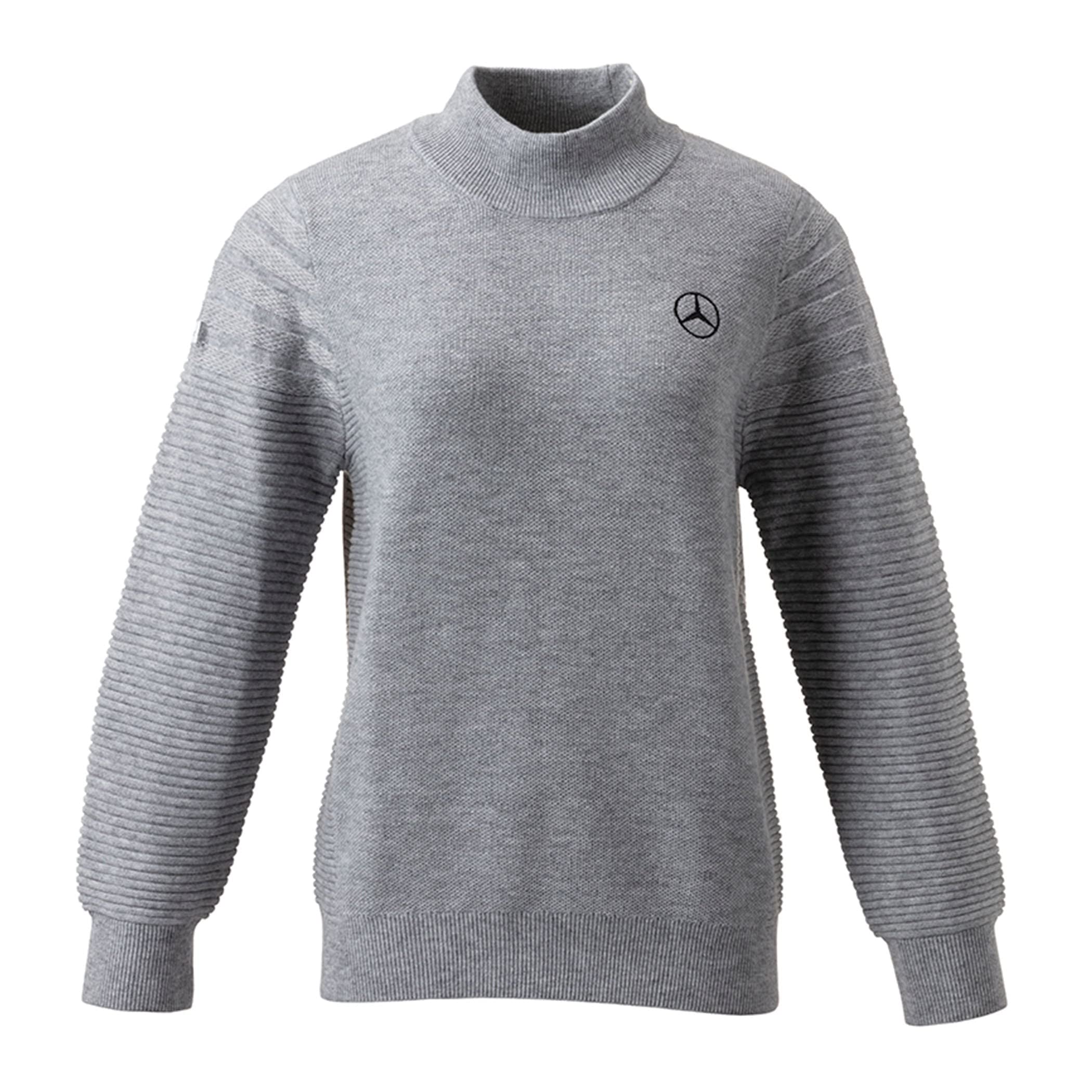 

[Mercedes-Benz Collection] Genuine Mercedes-Benz x Titleist Women s High-Neck Sweater, Gray, Size M