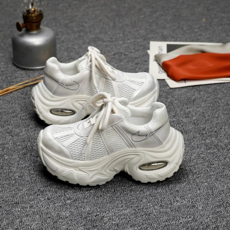 thick-soled dad shoes women's versatile small height increase casual shoes mesh breathable versatile women's shoes