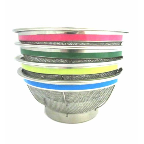 Endo Shoji Commercial TKG New Mammoth Color Shallow Strainer, 43cm, Blue, Stainless Steel, Made in Japan, AZL4742