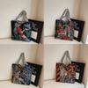 Canvas-Tasche mit Stickerei für den täglichen Gebrauch und den Weg zur Arbeit