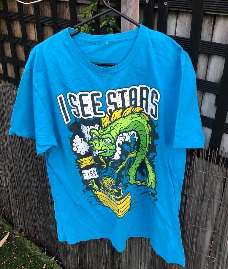 I See Stars Band Blue Cotton Shirt Unisex Adult Full Size MC1411