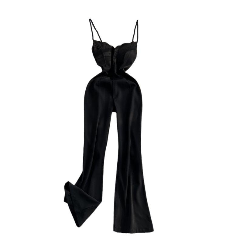 Dress Casual High Waist Slim Looking Speaker V-neck Strap