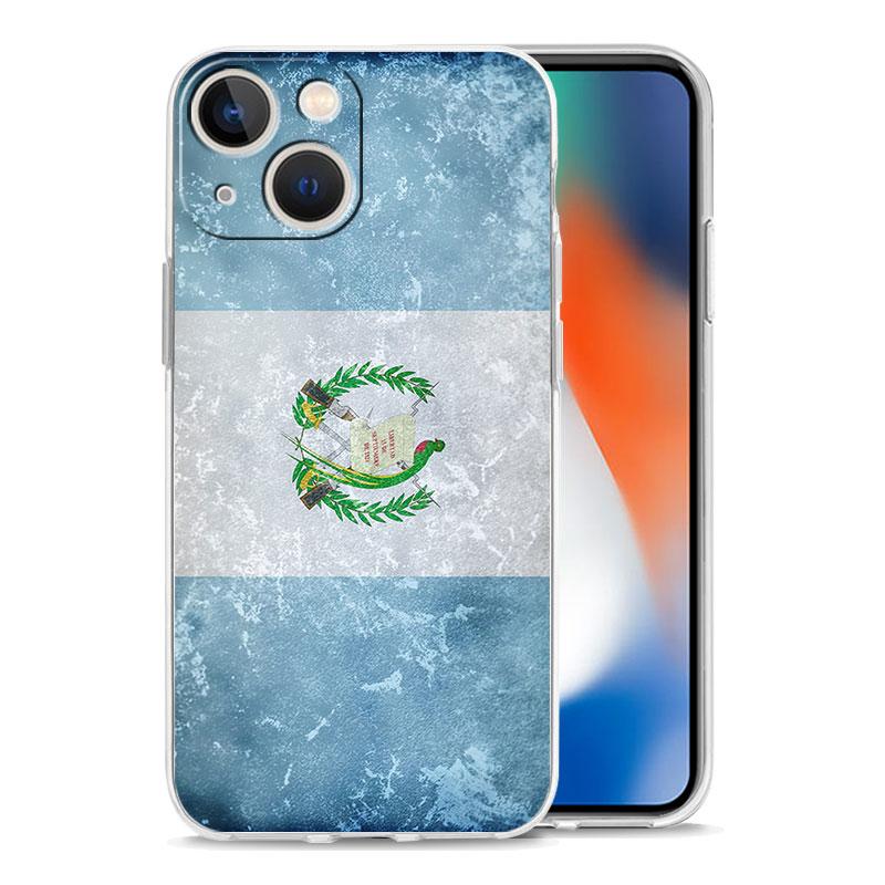 Phone Case For iPhone 17 Air Cases iPhone 16 15 12 13 14 Pro Max SE 7 8 Plus iPhone11 Clear Soft Cover Guatemala Flag