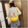 All-matching Canvas Handbag for Women Shoulder Bag Lovely Banana Crossbody Bag