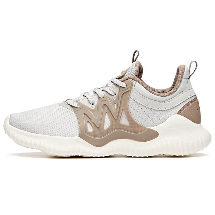 

Anta Running Series Shock Absorbing Non-Slip Durable Low-Top Running Shoes Men Sneakers Brown White 112015533-4 42.5