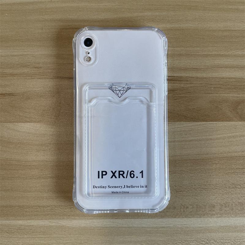 

Чехол для мобильного телефона Card Bag TPU Card 15 iPhone Case подходит для IPhone16pro 13promax Защитный чехол Apple 13