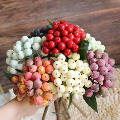 Galhos Artificiais de Frutas Vermelhas Azuis Laranjas de 10 Polegadas Ramo de Frutas Falsas Rústico Casa de Fazenda para Festa de Casamento Decoração de Casa