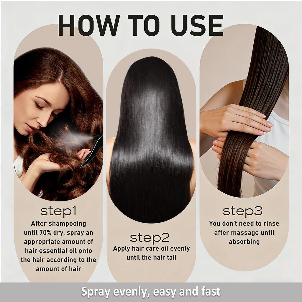 Hair Spray-Water Locking And Moisturizing-Permanent Styling To Make The Hair Smooth And Free From Knots-Suitable For All Hair Types, 100ml