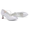 Adult Womens Modern Dance Shoes Adult Women High Heels Silk Waltz Latin International Standard Dance Shoes