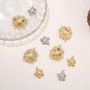 Versatile Flower Pearl Retro Pendant - 304 Stainless Steel Accessory for DIY