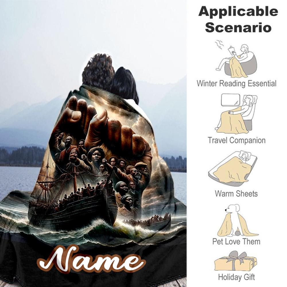 Unity06 Customize Your Name Blanket Throw Personalized Blanket Warmthful Decor Perfect for Office Chair Sofa Office Livingroom Ideal for All Seasons