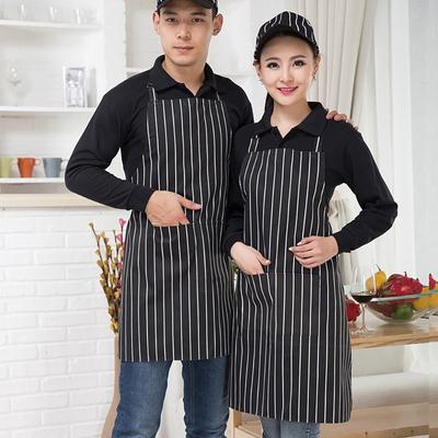 Küchenschürze Mode Polyester Küchenschürze Damen Herren Chef Arbeitsschürze BBQ Restaurant Bar Shop Café Schönheit Nagelstudio Uniform