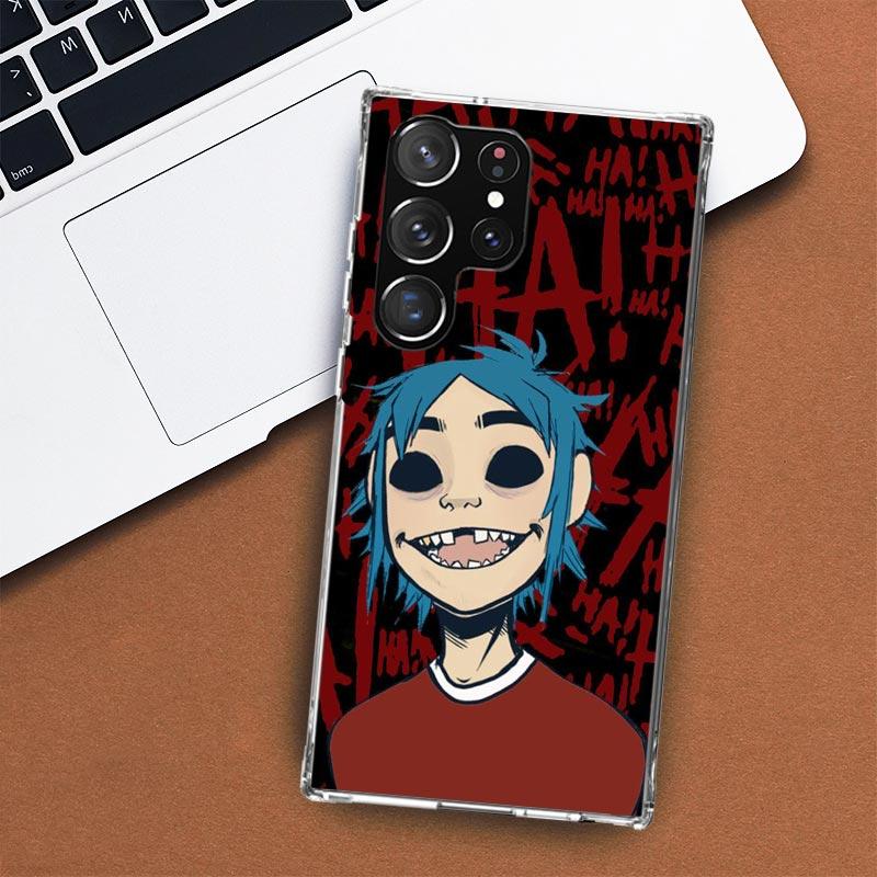 

Gorillaz Anime Phone Case For Samsung Galaxy S25 S24 S23 Plus S22 Ultra S21 S20 FE S10 + S25U Transparent Shell Coque S24 S23 S2 Samsung S23 Ultra