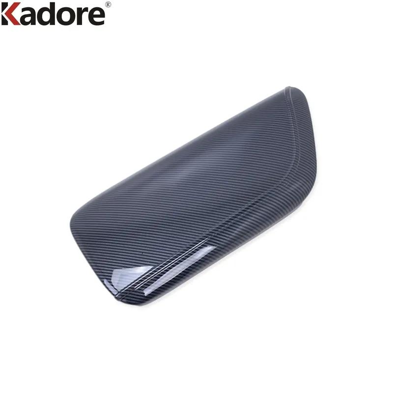 For Toyota Camry 70 2018      Carbon Car Console Armrest Box Panel Cover Trim Interior Molding Accessories