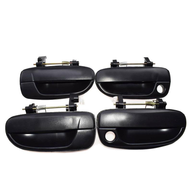 DT08 4PCS(Front Rear Left Right)Outer Outside Exterior Door Handle Black for Hyundai Accent 2000-2005 New