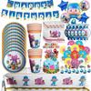 Décorations d'Anniversaire Pocoyo Vaisselle Jetable Tasse Assiette Ballon Bannière Pour Enfants Cadeau Décoration Baby Shower Articles de Fête Cadeau