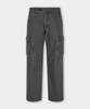 BIRBANTE Garment-Washed Cargo Chino Pants - Dark Grey