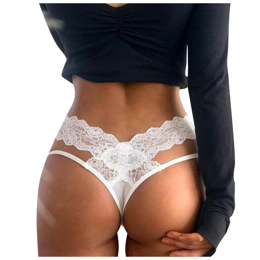 Lace Thong Panties  T Back Lingerie Soft Comfortable Elegant Sexy Nightwear