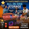 Reisdraagtas voor JBL PartyBox On The Go 2 Speaker Draagbare Opbergtas met 3 Microfoonhouders EVA Schokbestendige Koffer