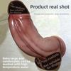 Simulated Stress Reducing Toy Liquid Silicone Fake Penis Cross-border Thick Soft Flesh Realistic Penis Sex Toy