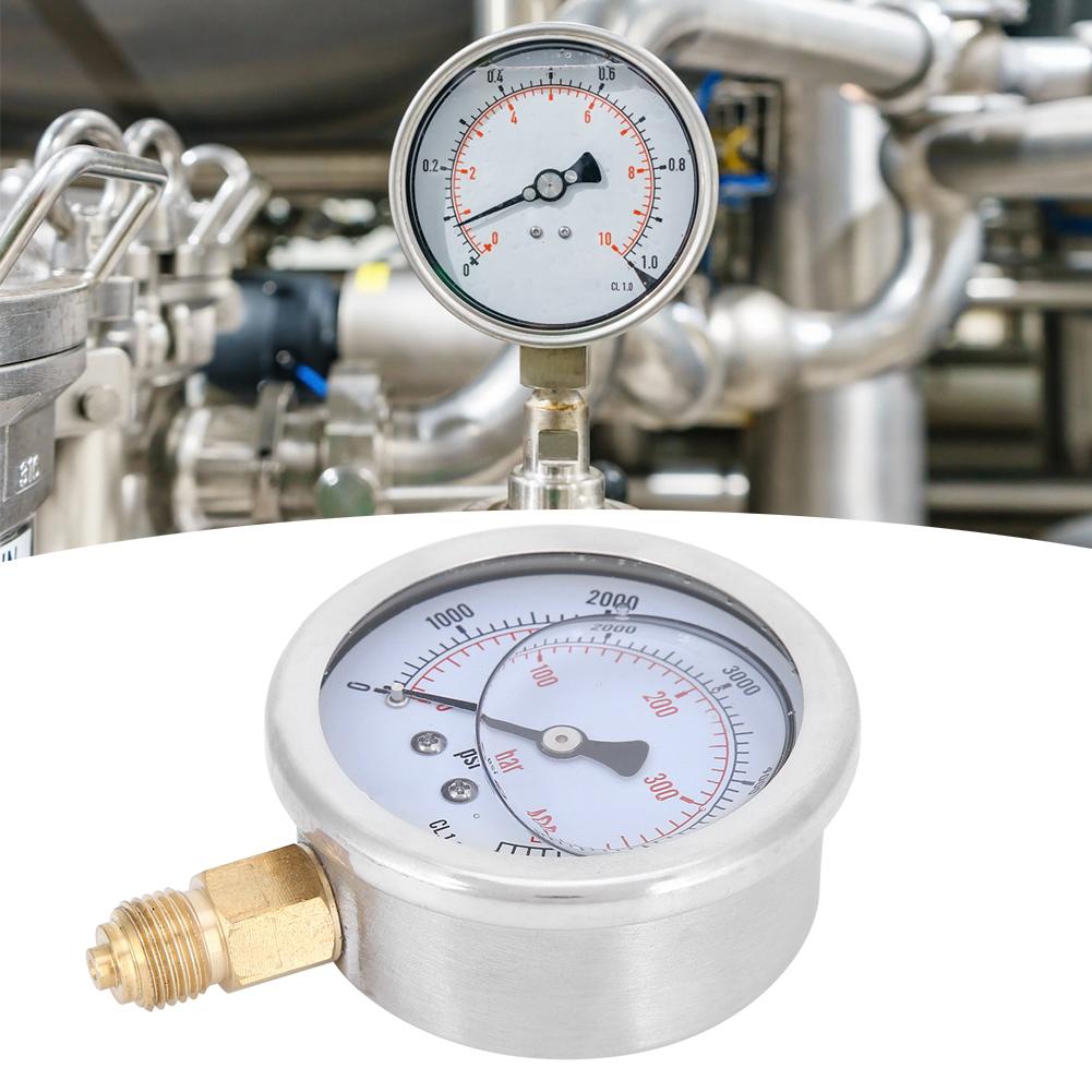 TSPGG604400bar 14BSP Y60 Radial Oil Filled Pressure Gauge Manometer for Machinery