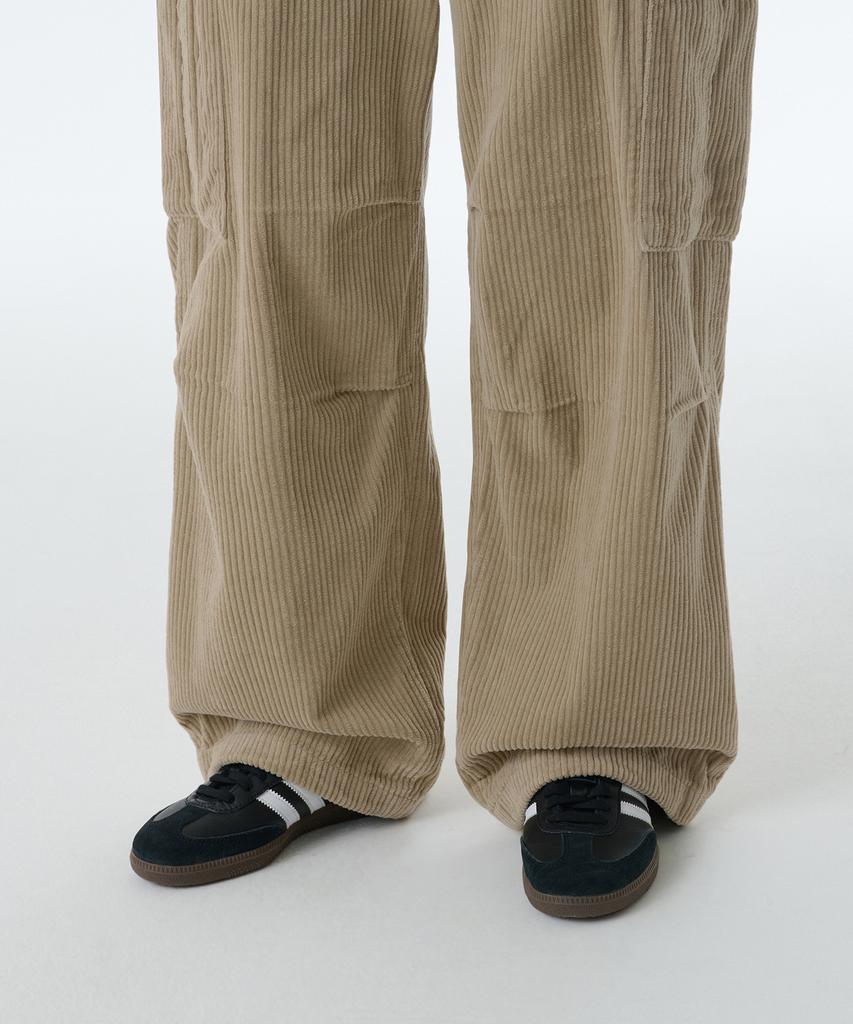 MUSINSA STANDARD WOMAN Women'S Corduroy Wide Cargo Pants [Beige]