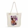Sisters Print Thick Rope Single-shoulder Beach Bag 7275 CLE