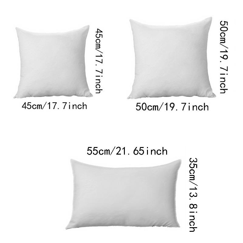 White Pillow Core Non-woven Pillow Liner Soft Fluffy High Rebound Filling Bedroom Sofa Hotel Office Car Cushion Various Sizes