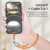 240W 48V 5A Type-C to Type-C Fast Charging Data Cable With Lanyard, USB-C Quick Charge Cord Compatible With iPhone16, Samsung, Huawei & MacBook