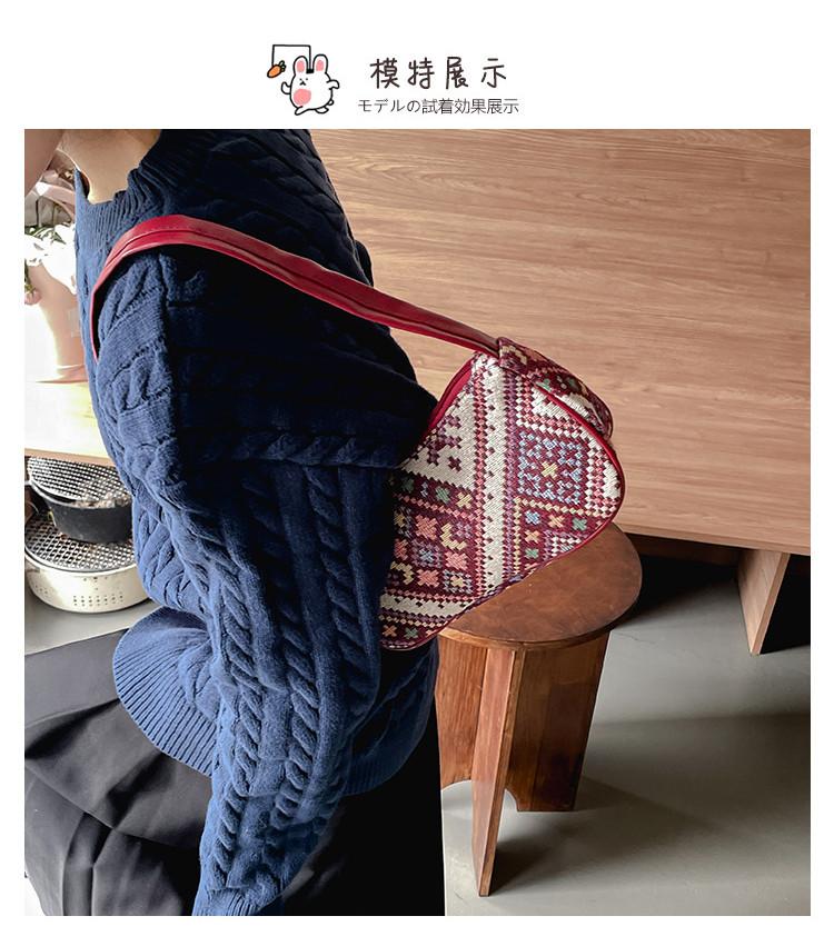 Chic Color Block Design Handbag For Everyday Use With Spacious Nylon Lining