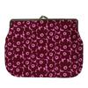 [Marimekko] Pouch Cosmetic Pouch Small Bag Unikko Gamaguchi [Parallel Import] Pink x Deep Red, Approximately 5.9 x 7.9 x 0.4 inches