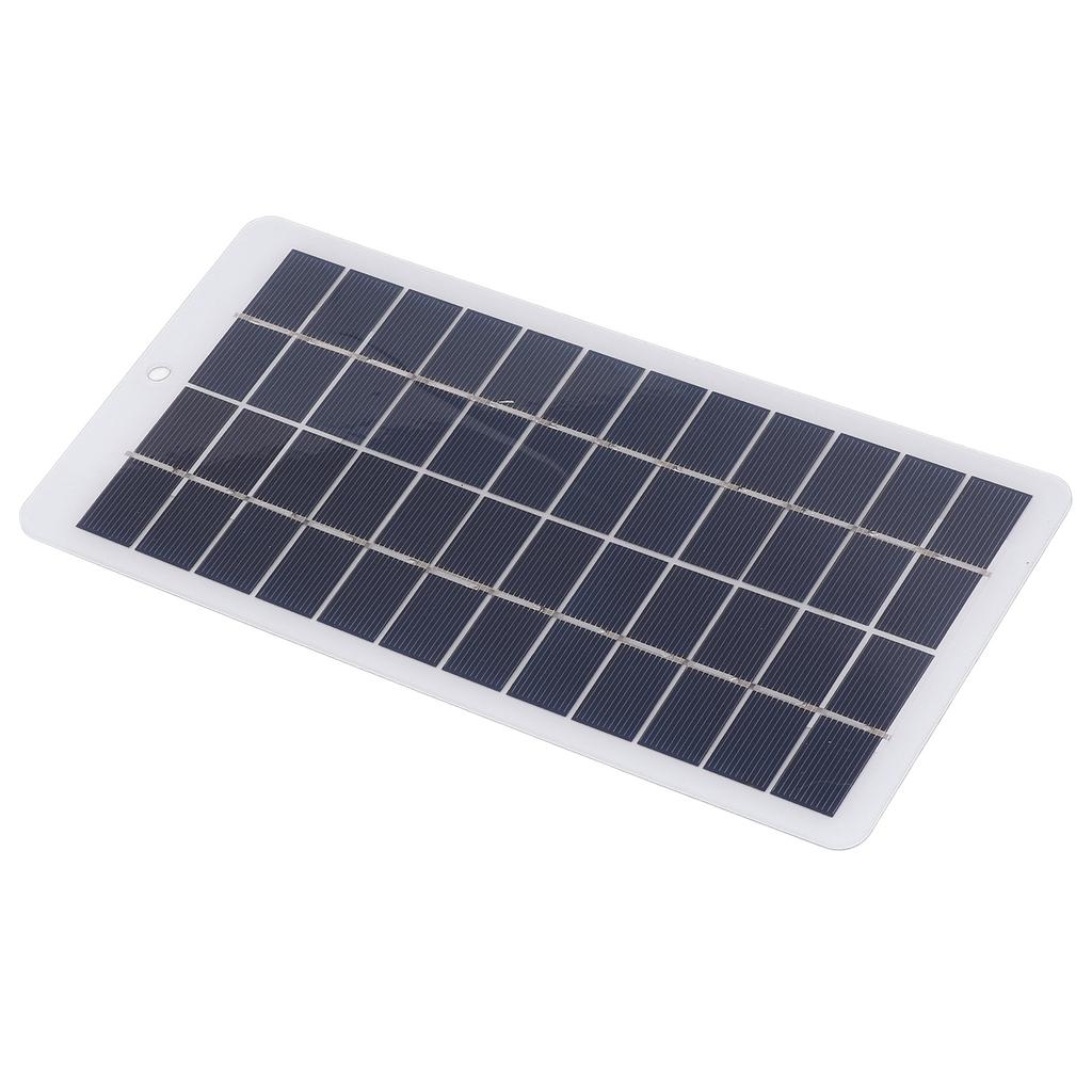 Polykristallines Silizium Solarpanel 5W 12V Hohe Lichtdurchlässigkeit Tragbares Solarladegerät für Straßenbeleuchtung