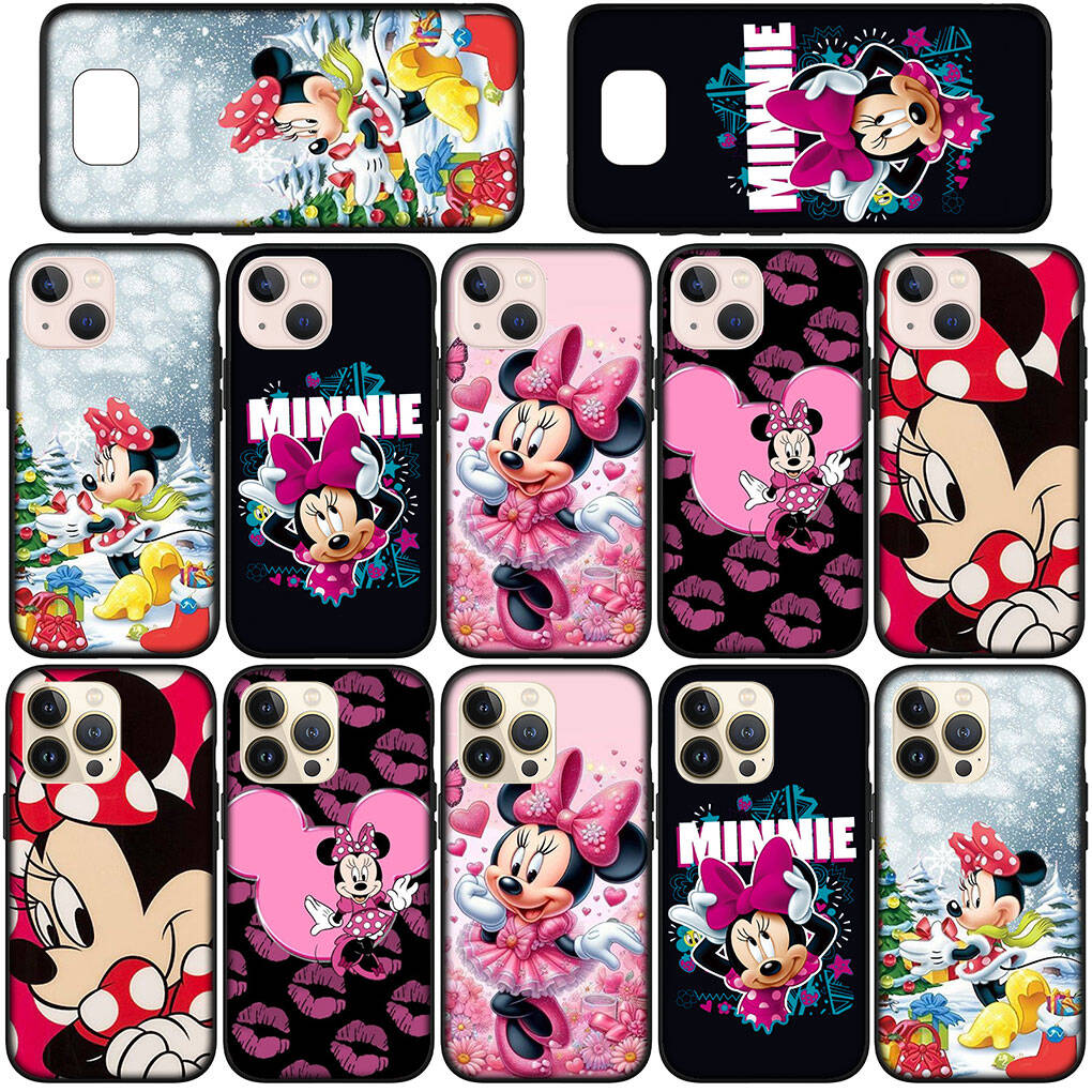 For iPhone 17 16 15 Xiaomi Poco F7 F8 X7 X6 C85 C75 C71 M8 Redmi Note 14 13 12 11 Pro Max 14C 13C 15C A3 A4 12C Phone Case Print Minnie Mouse Cover