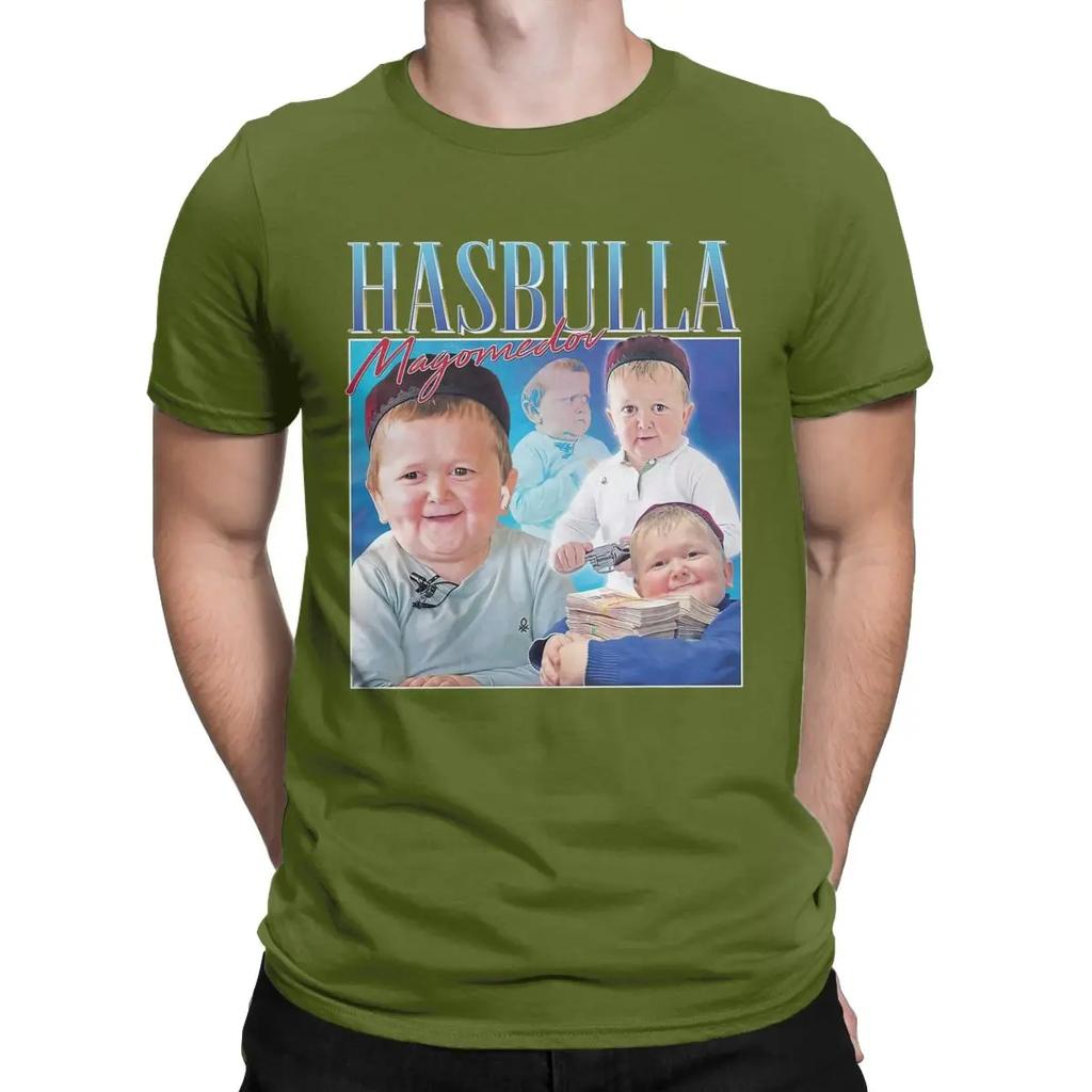 Fashion Hasbulla Magomedov Homage Khabib T-Shirts Men Crew Neck Cotton T Shirts Short Sleeve Tee Shirt Gift Clothes