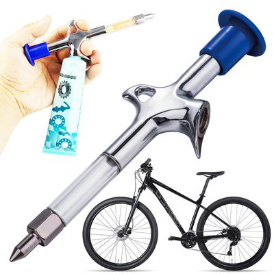 Bicycle Grease Injector Gun Bicycle Grease Gun Ergonomic Bike Lubricant Injector Bike Lubrication Tool for Bottom Bracket Pedal