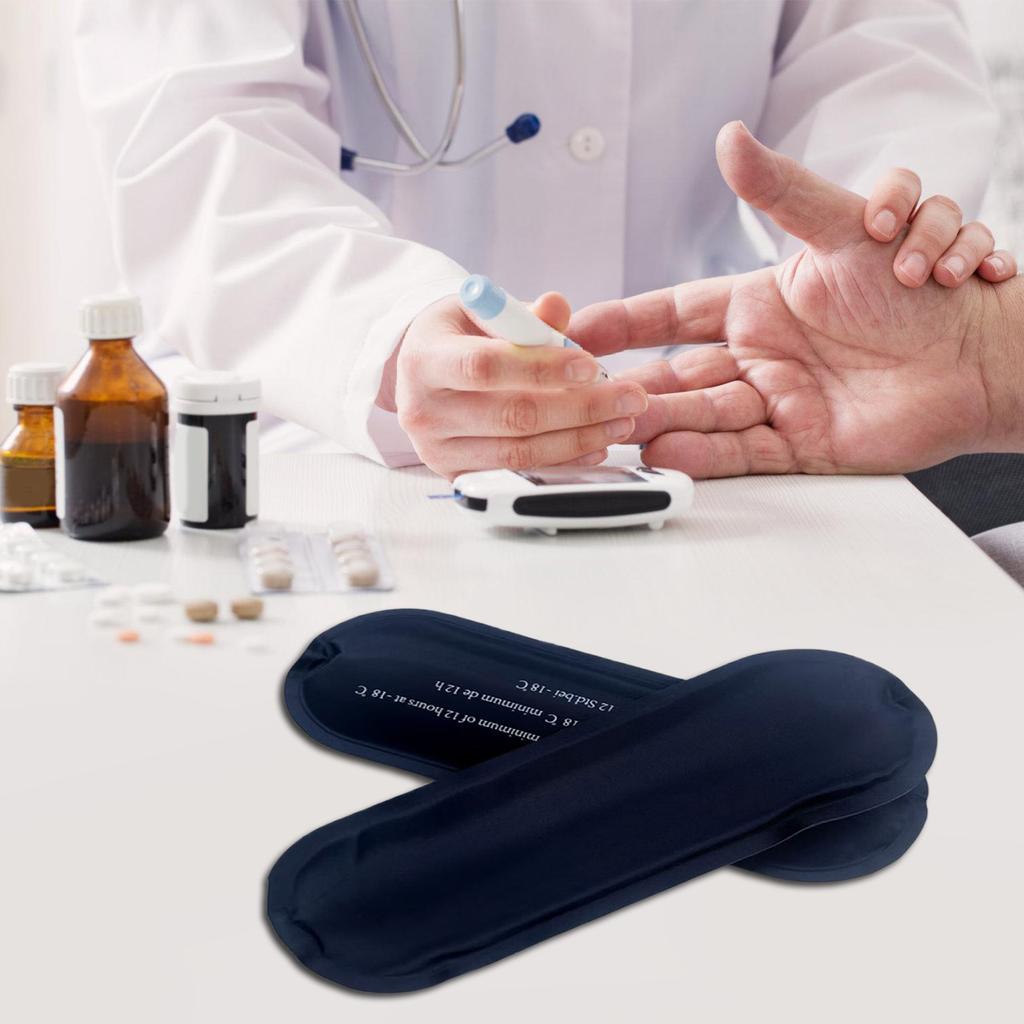 2Pcs Ice Packs Reusable Freezer Packs Instant Cold Gel Pack Suitable for Cool Storage Bag