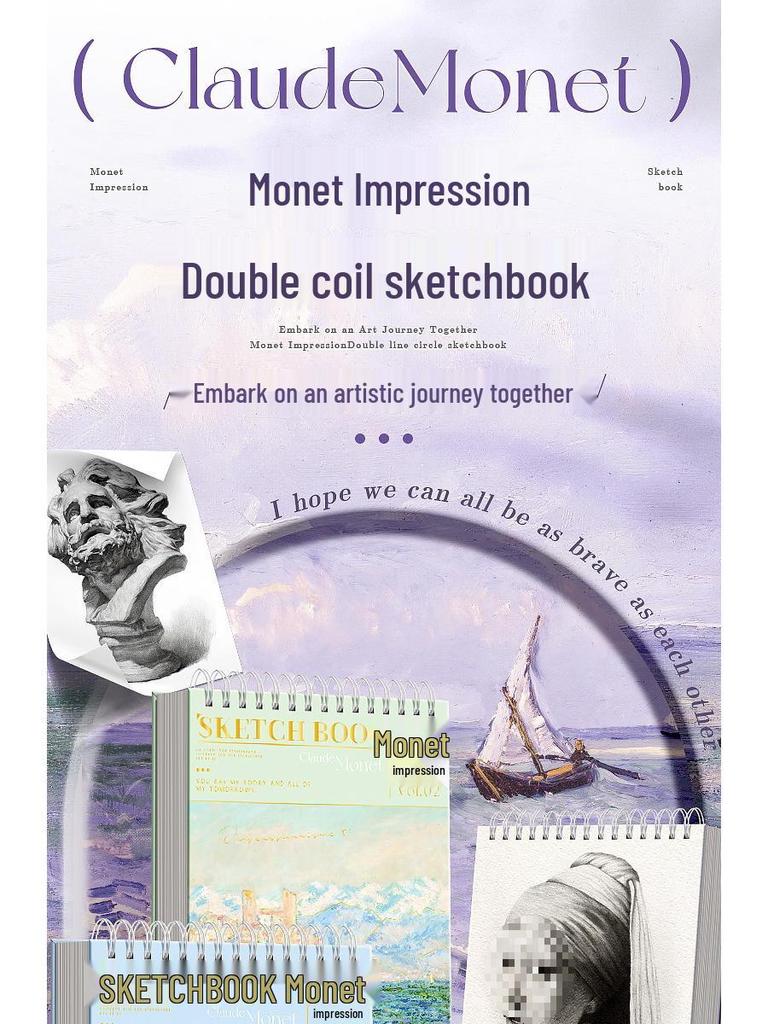 Premium Hardcover Detachable Sketchbook for Art Students with Thick Drawing Paper