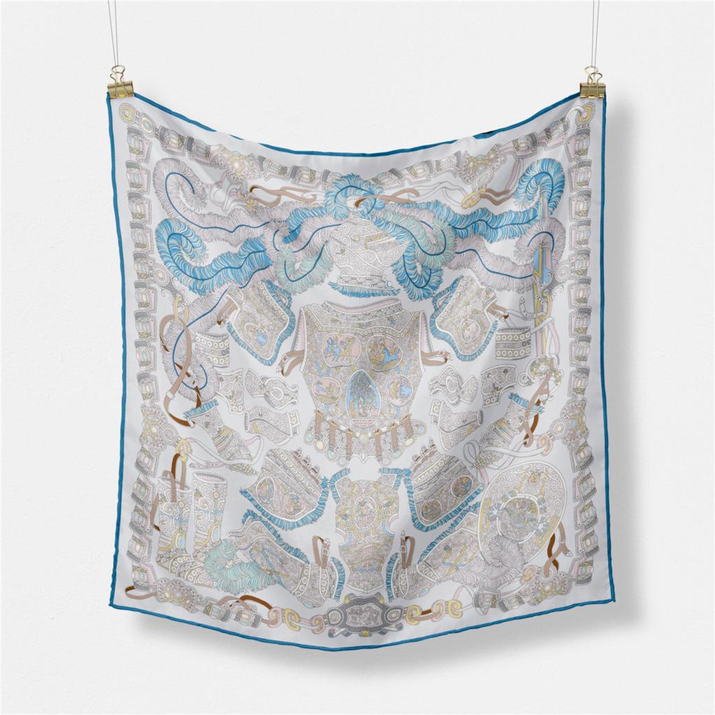 Fashion Square Scarf Women New Design Jewelry Printing Silk Scarf Luxury Brand Bandana Headband Hijab Foulard Neckerchief Shawl