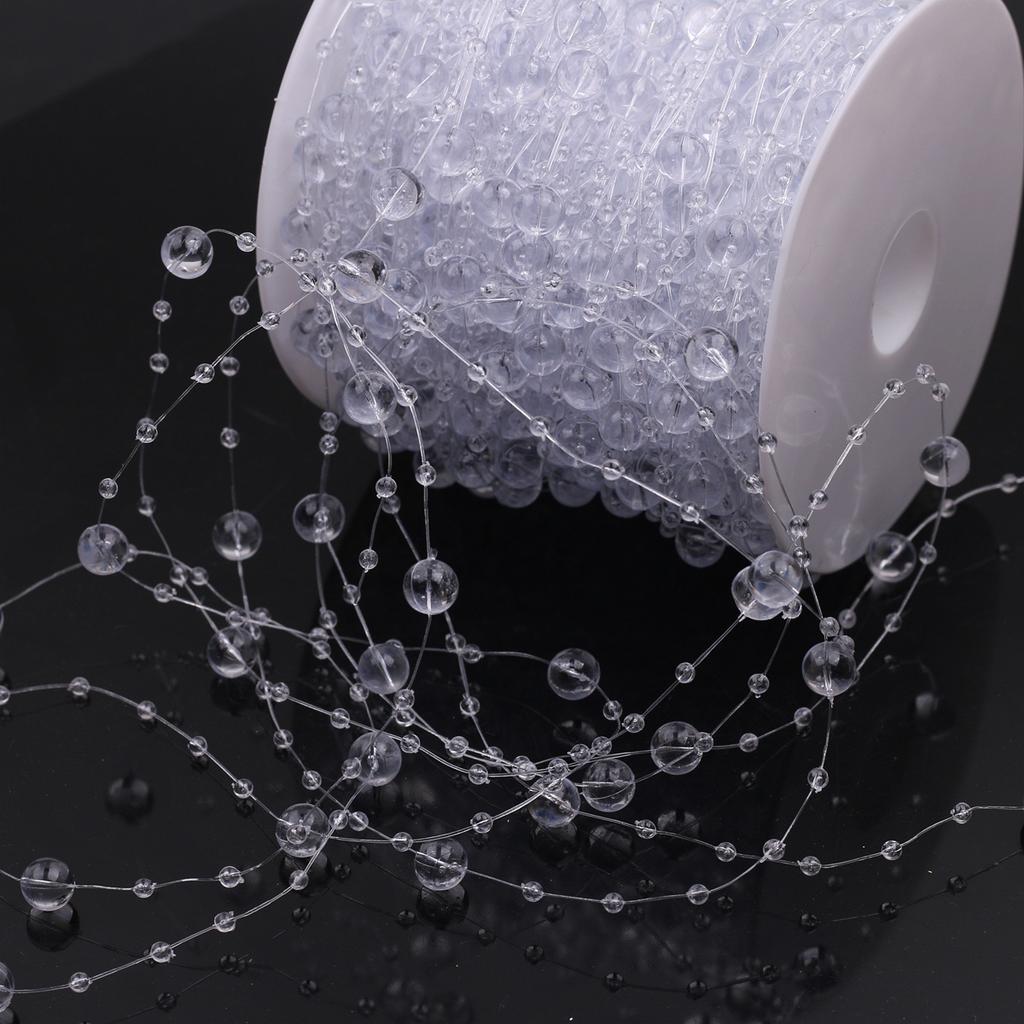 Faux Pearl Fringe Chain Artificial Pearls String DIY Handmade Jewelry Accessories Bridal Hair Accessories Bouquet Decor