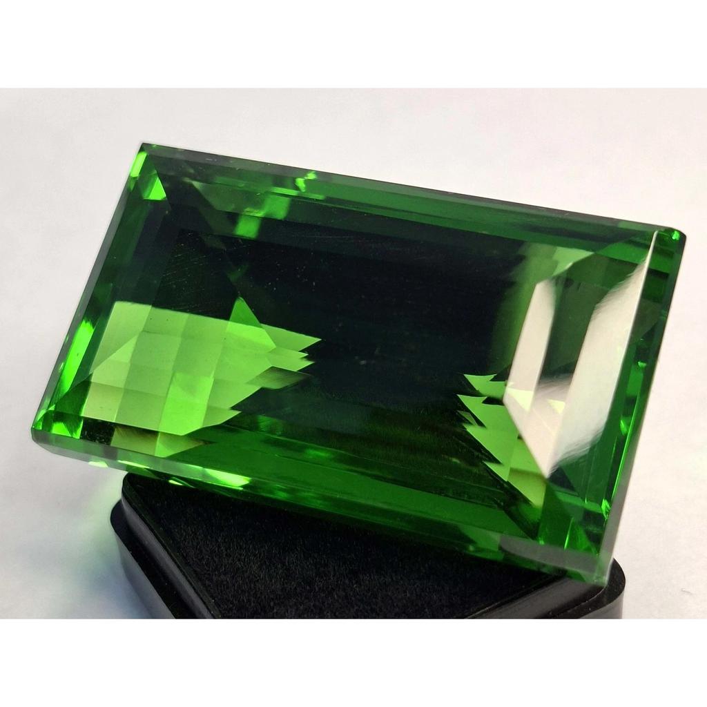 Stunning Green Topaz Natural Baguette Cut 176-178 Ct Certified Loose Gemstone
