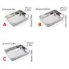 Kitchen BBQ Pan Plate Oven Rack Stainless Steel Baking Pan Dish With Cover for Baking And Refrigerator Organization