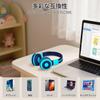 SIMOLIO Kids Wireless Headphones Bluetooth Headset with Volume Hearing Shared Dual for Gaming and Blue 712M 5.0 Microphone, Limiting, Protection,