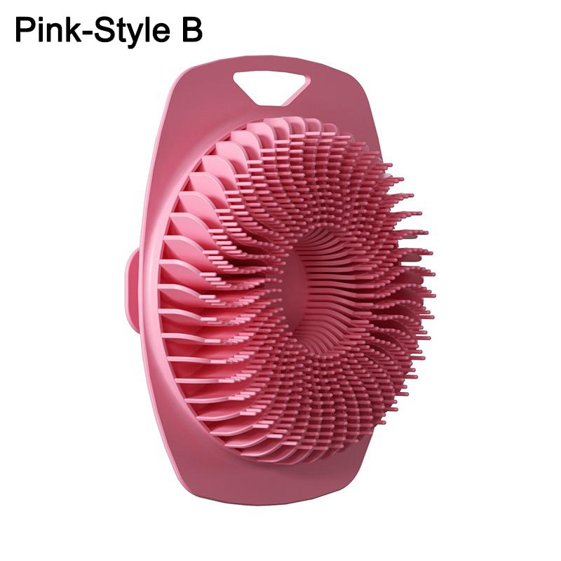 Shower Cleansing Brush Gentle Exfoliating And Massage For All Kinds Of Skin Soft Silicone Body Scrubber Handheld