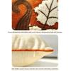 Chenille Throw Pillow Covers Maple Leaves Halloween Pillowcase Pillow Protectors  Seasonal Decor