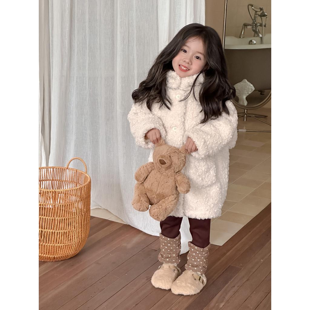 Children Coat Winter Girl's Long Coat Jacket Hooded Outwear