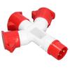 Industrial Socket Waterproof Electrical Connector 3 Way 16A Outlet for Indoor Outdoor