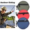 Fishing Wire Storage Bag Zipper Closure Large Capacity Water-Resistant Fabric Lightweight Portable Fishing Gear Organizer