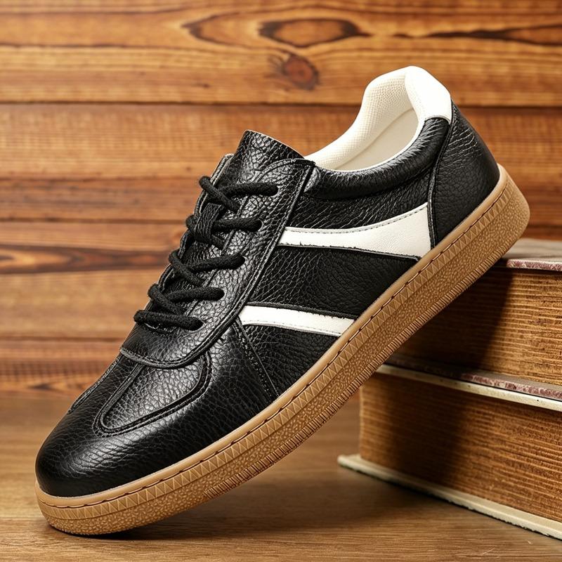 First Layer Cowhide Hollow Shoes Men's Shoes Board Shoes White Shoes Men's Genuine Leather Men's Casual Leather Shoes Hole Shoes