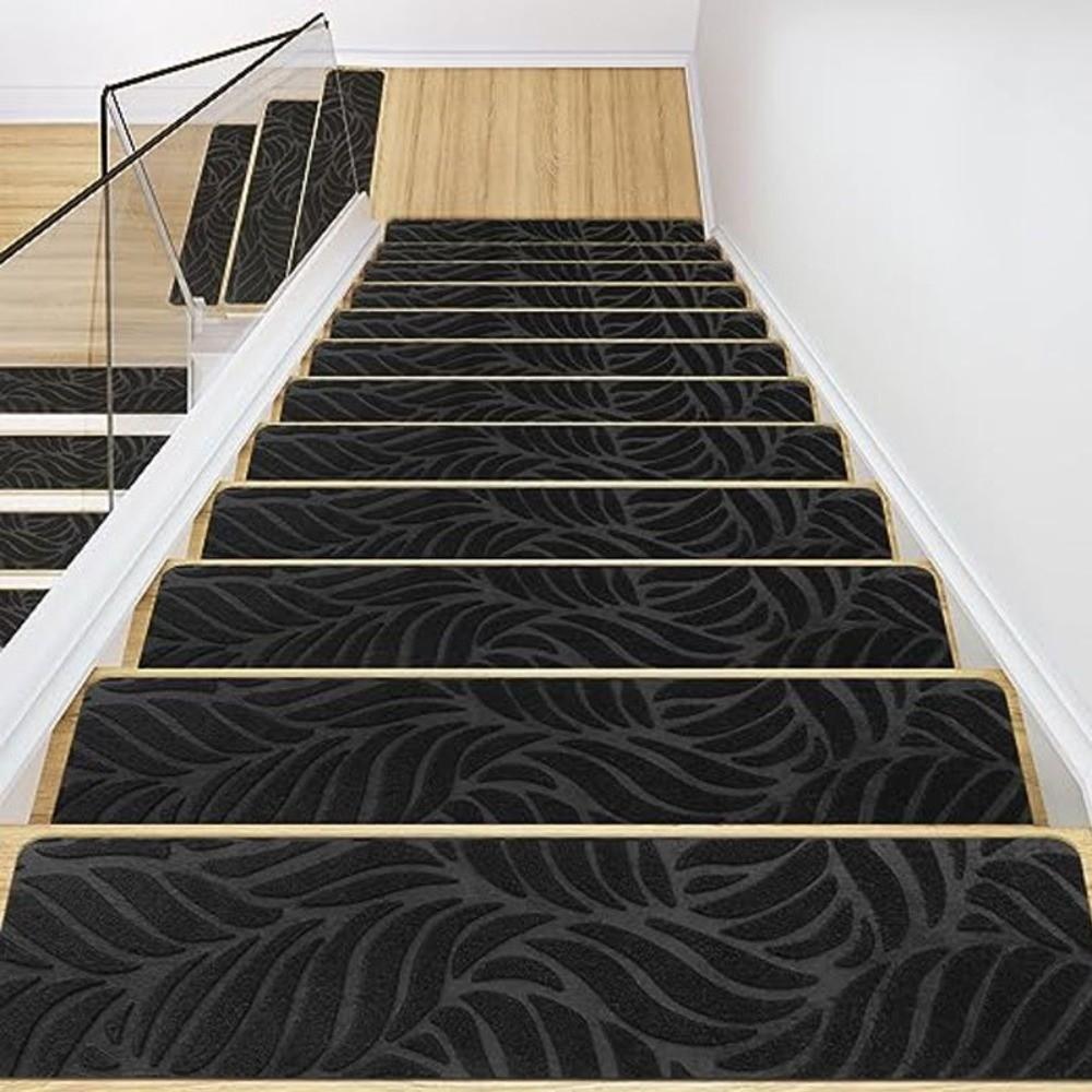 20.3x76cm Stair Mats Rugs Non Slip Stair Carpet Strips Reusable Stair Treads  for Pet